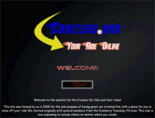 Tablet Screenshot of cruizers.org